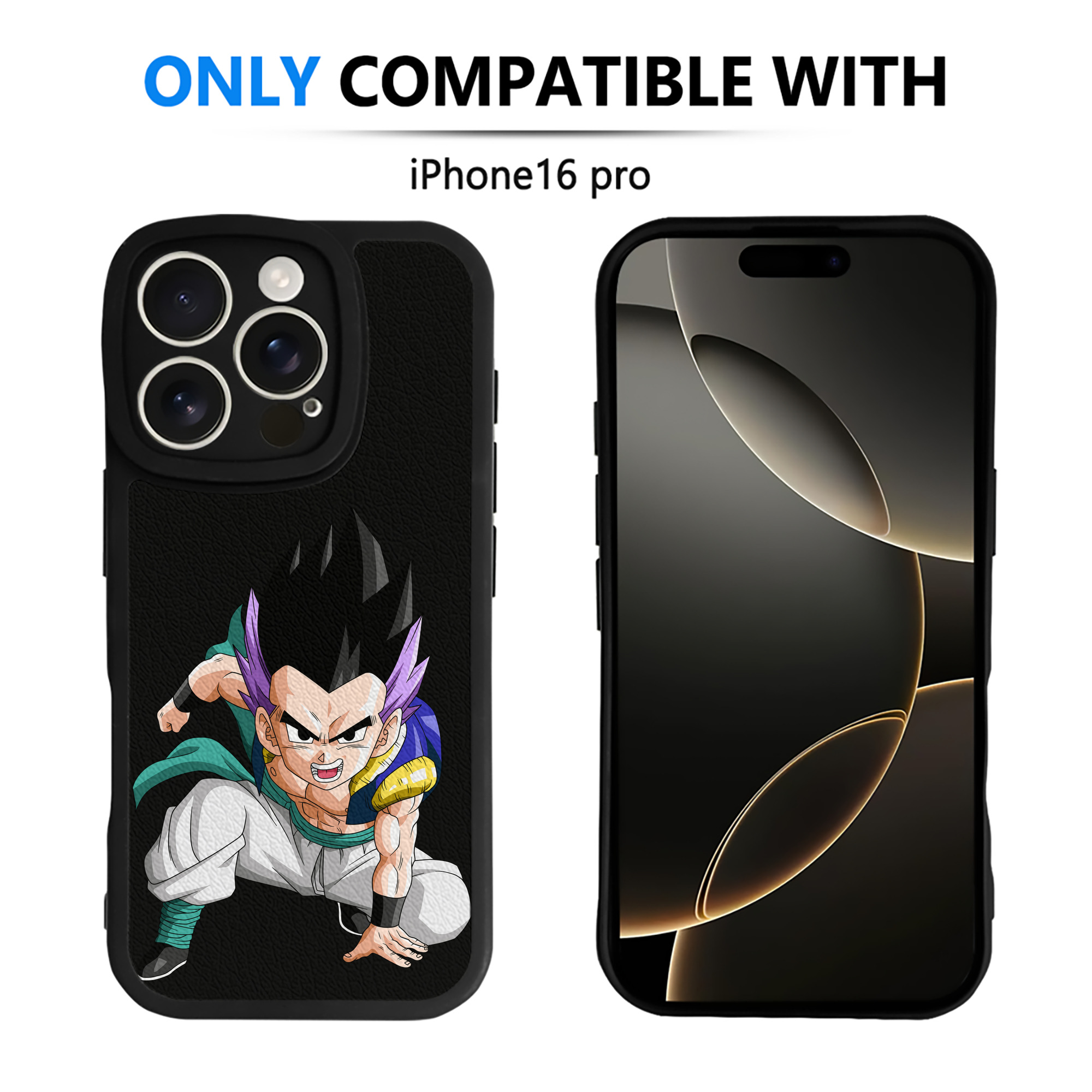 （画像用） ドラゴンボール 孫 悟飯（そんごはん）DRAGON BALL Son Gohan 【iPhone 16シリーズ対応】シリコンスマホケース（レザー調） 材質：シリコン